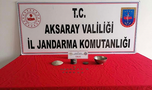 Satmak için getirdiği tarihi eserlerle jandarmaya yakalandı