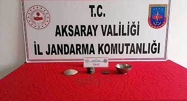 Satmak için getirdiği tarihi eserlerle jandarmaya yakalandı