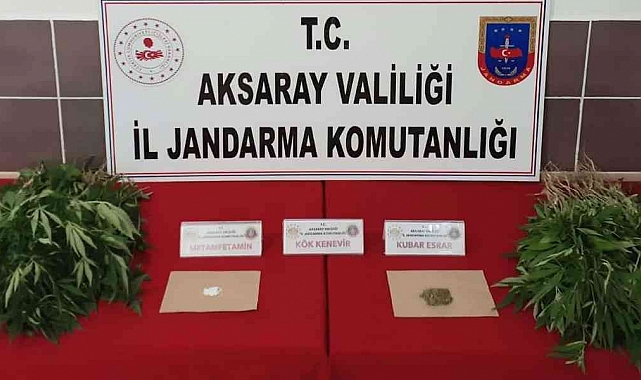 Aksaray'da jandarmadan uyuşturucu operasyonu