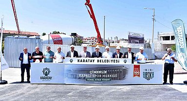 Karatay'da Çimenlik Kapalı Spor Merkezi'nin temeli atıldı
