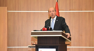 KKTC Cumhurbaşkanı Ersin Tatar KMÜ'de