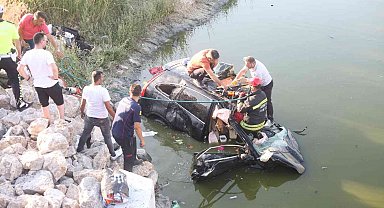Kontrolden çıkan cip sulama kanalına uçtu: 1 ölü, 3 yaralı