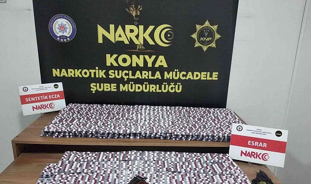 Konya'da zehir tacirlerine operasyon: 9 tutuklama