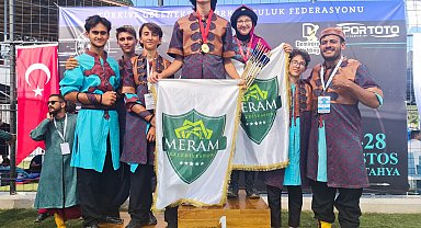 Okçulukta Meram Belediyesporlu Emirhan'dan Türkiye rekoru