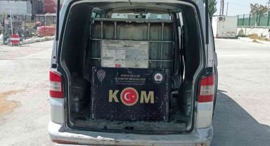 Polisin durdurduğu araçtan kaçak akaryakıt çıktı