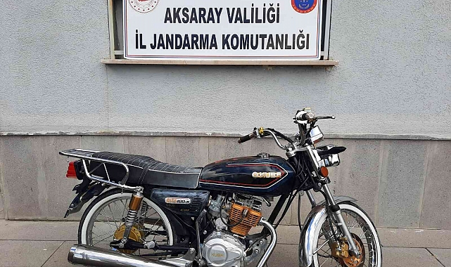 Çalınan motosikleti jandarma buldu