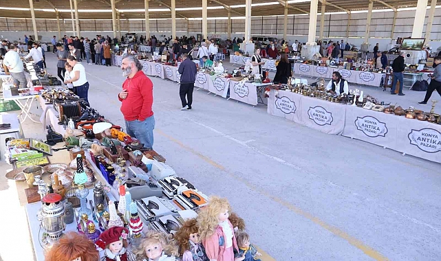 Karaman'da antika pazarı kuruldu
