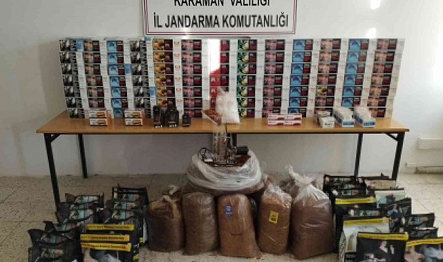 Karaman'da kaçak tütün operasyonu