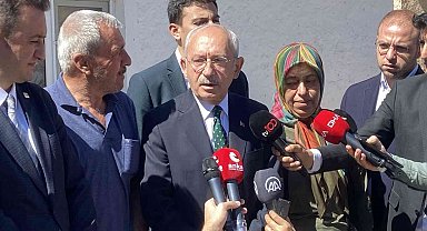 Kılıçdaroğlu DEAŞ tarafından kaçırılıp şehit edildiği ileri sürülen askerin ailesini ziyaret etti