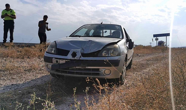 Kontrolden çıkan otomobil şarampole devrildi: 1 yaralı