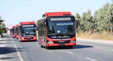 Konya Büyükşehir'in toplu ulaşım filosu yeni araçlarla güçleniyor