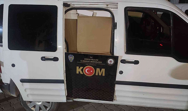 Konya'da 330 bin adet makaron ele geçirildi: 2 gözaltı