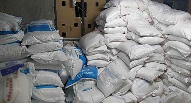 Konya'da çuvallar dolusu sahte deterjan ele geçirildi
