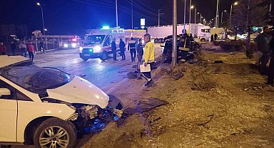 Konya'da iki otomobil çarpıştı: 1 ölü, 2 yaralı