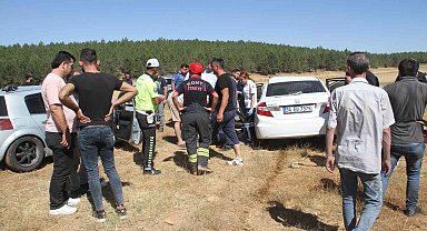 Konya'da iki otomobil çarpıştı: 3 yaralı