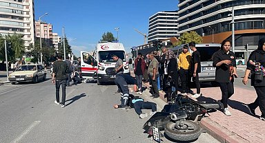 Konya'da motosikletler çarpıştı: 2 yaralı
