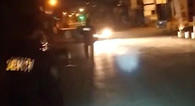 Meşaleli drift terörü kamerada