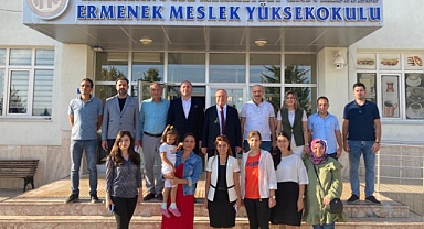 Rektör Namık Ermenek'teki Yüksekokulların Çalışmalarını Yerinde İnceledi