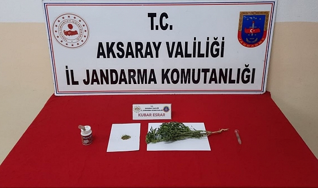 Aksaray jandarmadan uyuşturucu operasyonu