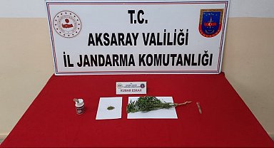 Aksaray jandarmadan uyuşturucu operasyonu