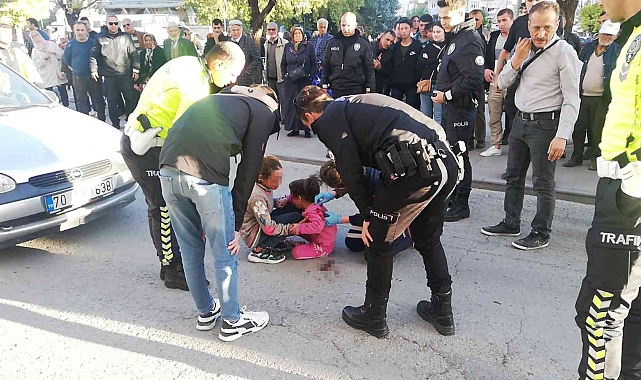 Karaman'da otomobilin çarptığı kız çocuğu yaralandı