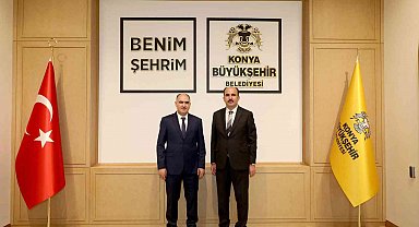 Konya protokolünden Başkan Altay'a tebrik ziyareti