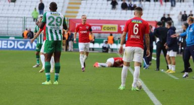 Konyaspor - Kasımpaşa maçının son dakikalarında tartışma çıktı