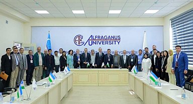 NEÜ, Özbekistan'da uluslararası kongre gerçekleştirerek iş birliklerine imza attı