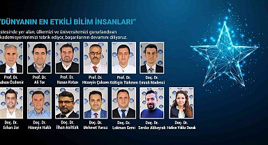 NEÜ'den 13 Akademisyen "Dünyanın En Etkili Bilim İnsanları" listesinde
