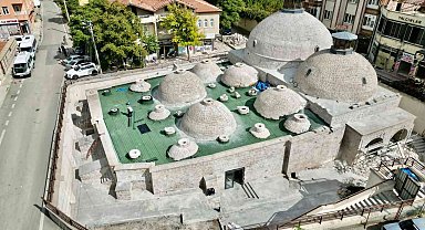 Tarihi Kılıçarslan Hamamı restorasyon çalışmaları ile korunuyor
