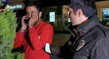 Uyuşturucudan kelepçelendi, "Beni kelepçelediler" diyerek yardım istedi