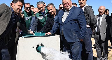 Vali Akkoyun Taşkale Göleti vana açılışına katıldı
