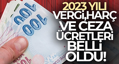2023 yılı vergi, harç ve ceza ücretleri belli oldu