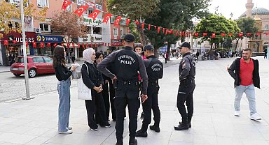 Aksaray'da Çevik Kuvvet ekiplerinden huzur denetimi