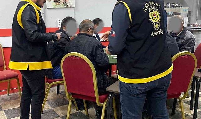 Aksaray'da kumar oynatan 3 kahvehane kapatıldı