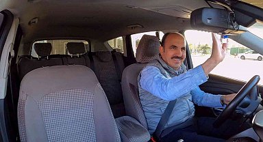 Bizim Meram Taksi'nin direksiyonuna Başkan Altay geçti
