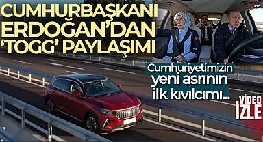 Cumhurbaşkanı Erdoğan’dan ‘Togg’ paylaşımı