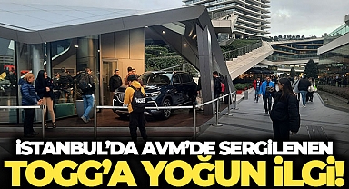 İstanbul’da AVM’de sergilenen Togg'a yoğun ilgi