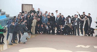 Karaman'da 3 ton bisküviden yapılan dünyanın en büyük buğday başağı mozaiği törenle açıldı