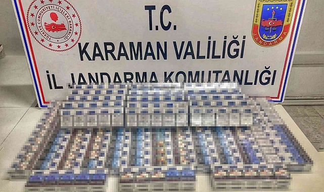 Karaman'da 440 paket kaçak sigara ele geçirildi