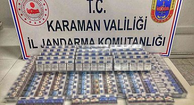 Karaman'da 440 paket kaçak sigara ele geçirildi
