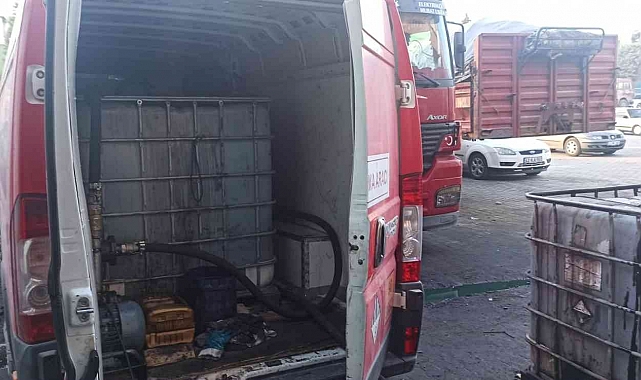 Konya'da kaçak akaryakıt satışı yapan iş yerine operasyon