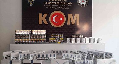 Konya'da kaçak sigara operasyonu