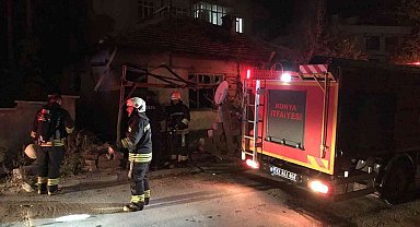 Konya'da müstakil evde yangın