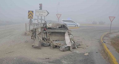Konya'da yoğun sis kazalara neden oldu: 2 yaralı