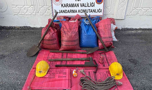 Maden ocağından kaçak kömür çıkaran şüpheliler fotokapana yakalandı