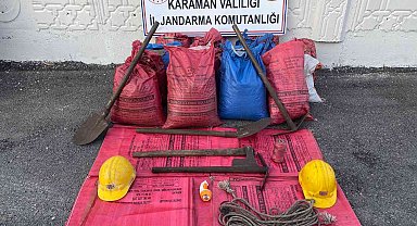 Maden ocağından kaçak kömür çıkaran şüpheliler fotokapana yakalandı