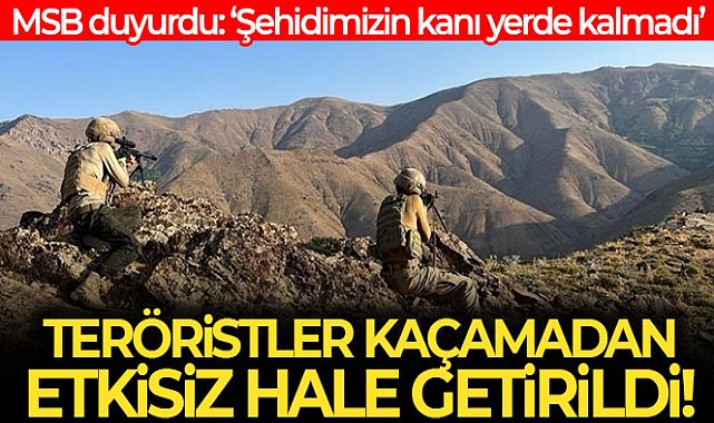 MSB: '6 terörist etkisiz hale getirildi'