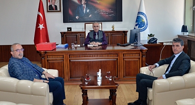 Saray Holding yöneticilerinden rektörümüze ziyaret