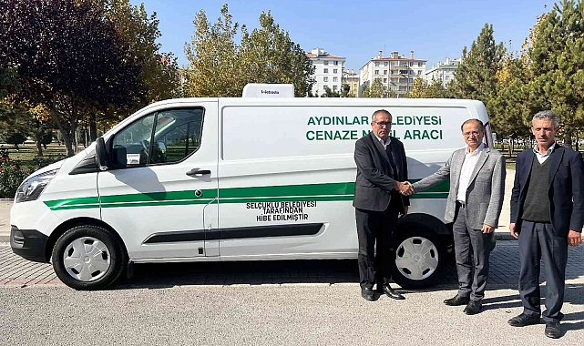 Selçuklu Belediyesinden Aydınlar Belediyesine cenaze nakil aracı desteği